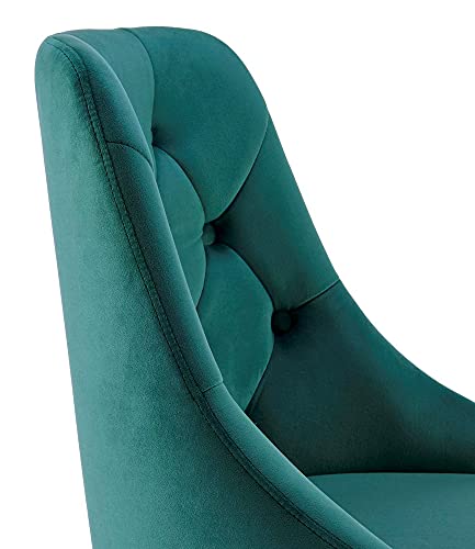 Modway Distinct Tufted Swivel Performance Velvet Office Chair, Gold Teal 20.5 X 23 X 32 #TOP4