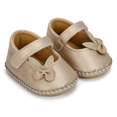 Image of PureSole Baby Girl Ballerina Shoes 6-12 Months | Elegant Party Booties