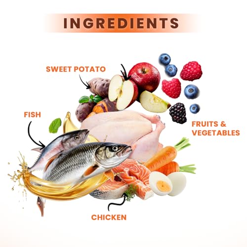 Nutritional Treats for Healthy Skin & Coat with Omega 3 6 9 (85g)*6 | Chewy Stick with Fish, Chicken, Egg, Flaxseed | Nutritional Dog Treats with No Added Water | Suitable for All Dog Breed