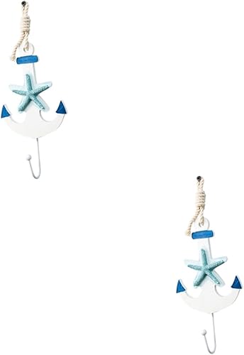 Zerodeko Perchero para colgar en la pared, colgador de toallas, colgador de llaves náutica, colgador de llaves para colgar en la pared, toallas