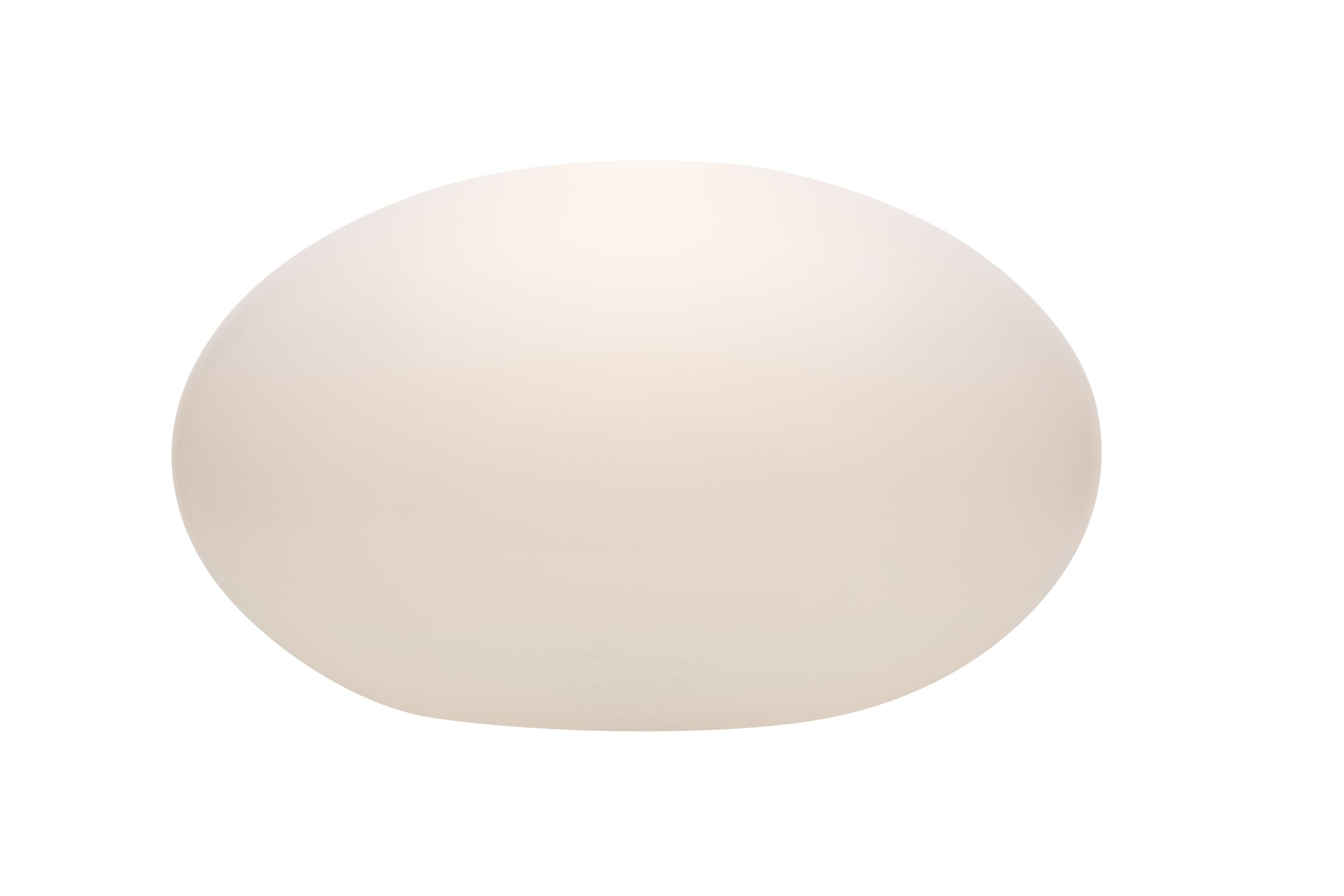 8 seasons design Shining Eye, ovale LED Kugel 42 x 24 cm (weiß), E27 Fassung inkl. Leuchtmittel in warmweiß, Leuchtkugel für außen und innen, Garten, Balkon, Terrasse