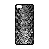 utaupia Coque pour Apple iPhone 5C Silicone Design Carreau Carre personnalisé Aluminium Effet Pas Cher Geometrie TPU Fond Housse Motif Jolie Gris