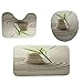 Produktbild EZEZWSNBB Badezimmer Vorleger 3-Teiliges Weißer Zen-Stein Badteppiche Die Badematte Waschbar Badematte Matten Sets Saugfähige Teppich Badteppiche Toilettensitzbezug Mat U-Förmige Matte(50X80 cm)