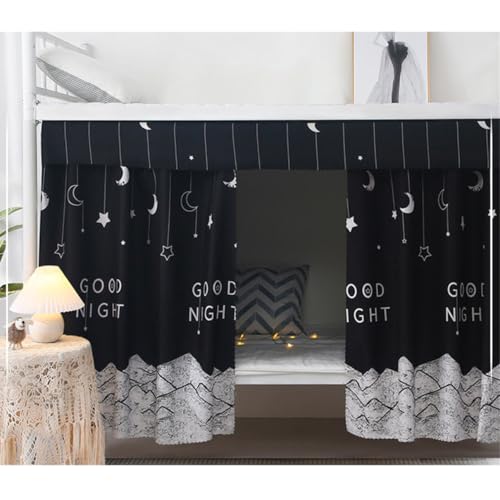 Students Dorm Bunk Bed Curtains Privacy Bed Shading Curtain Net Dustproof Blackout Cloth Bed Canopy Bed Curtains Breathable Students Dormitory Tent Lightproof Windproof Bedding Spread Curtain Canopy - Thumbnail 6