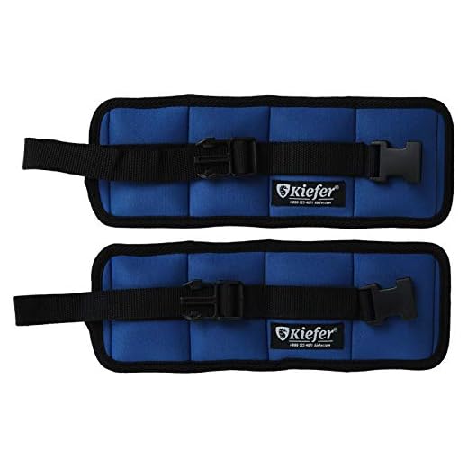 Kiefer 811400-3 Ankle/Wrist Weights (1-Pair), 1.5 Pounds Each, Dark Blue