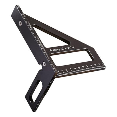 Escuadra Triangular Carpintería 45 y 90 Grados miniatura 1