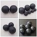 Black Solid Rubber Ball Dia 20mm to 75mm Bouncy Balls Round Spheres for Training Exercise Mining Machinery Industry Vibrating Screen(22mm(20pcs))