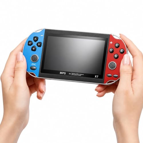 Image of Drumstone (𝐒𝐩𝐞𝐜𝐢𝐚𝐥 𝟏𝟓 𝐘𝐞𝐚𝐫𝐬 𝐖𝐚𝐫𝐫𝐚𝐧𝐭𝐲) Portable X7 Gaming Console with 4.3 Inch HD Screen | 10000+ Built-in Retro Games, Dual Joystick Handheld Game