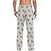 Ollabaky Christmas Cute Raccoon Pajama Pants for Men Pajama Bottoms Mens Pjs Sleep Lounge Pants with Pockets, XL