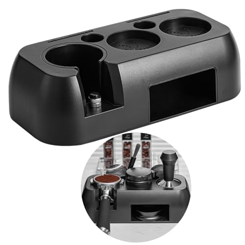 Multifunctional Tamper Station,Espresso Tamping Station,Non-slip Espresso Tamper Station Fit 51-58mm Tamper Distributor Portafilter,Tamper Holder,Fit Both Bottom & Bottomless Coffee Portafilter Holder