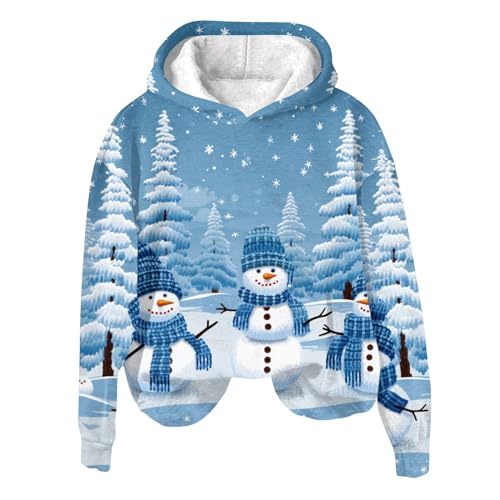 Sweatshirt Damen Große Größen Langarm Pullover Mit Reissverschluss Damen Hoodies Damen Longpullover Damen Lässig Für Leggings Damen Hoodie Hoodie Damen Oversize Pullover Baumwolle Damen(3-Sky Blue,M)