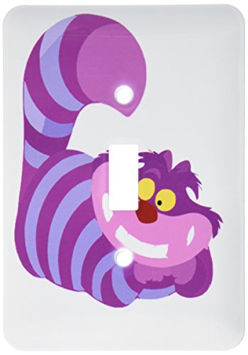 Interrupteur chat Cheshire rose pour remplacer une plaque terne