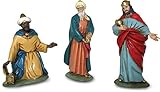 Materiales usados - PVC Ferrari & Arrighetti - Figuras Belén: Los Reyes Magos de Oriente, 9 cm