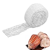Gdfnmogo Red de jamón de 18 agujeros, garantiza una envoltura de carne segura durante la cocción, hecha de poliéster apto para alimentos y goma natural, ideal para asar, curar (5 m)