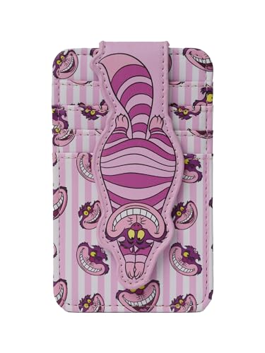 Image of Disney Card Holder Women Slim Compact Wallet Small (Cheshire Cat Pink)