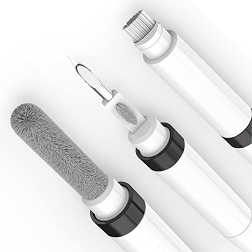 GOALSEN Dual-Brush Earbud Cleaning Pen | 4-in-1 Pro Kit for Precision & Durability, Tool Compatible with Airpods, Galaxy Buds, All Wireless Headsets -Black