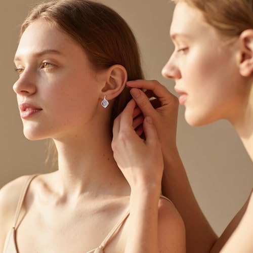 Scottish Thistle Earrings Sterling Silver Hoop Leverback Scotland Thistle earrings Jewelry Gifts for Women2