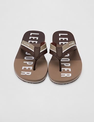 Image of Men's logo print flip-flops slippers