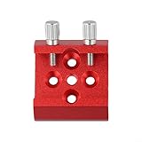 Schwalbenschwanz-Basis mit 14 Gewinde, kompatibel mit Teleskop für Sucherfernrohr-Halterung mit sicheren Rändelschraubenschlössern, Aluminiumlegierung (rot)