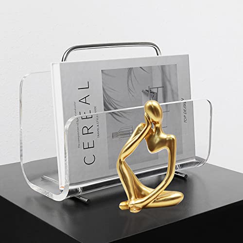 Thinker Statues and Sculptures, Resin Thinker Statue Ornaments, Abstract Style Sculptures, Housewarming Gifts, Housewarming Decorations, Living Room Dining Desk Decorations(Gold Right, Small) - Image 4