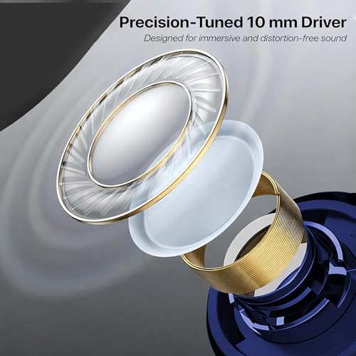 Image of TP TROOPS Wireless Bluetooth Neckband Earphones with 25H Playtime, Bluetooth v5.4, 10mm Bass Driver, Magnetic On /Off, IPX4, Dual Pairing, Voice Assistant, Type-C Fast Charging Bluetooth Neckband