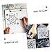 jojofuny 2sets Reusable Snowflake Stencils for Painting Christmas Craft Templates for Journals Cards and Home Decor Easy to Use Art Tools