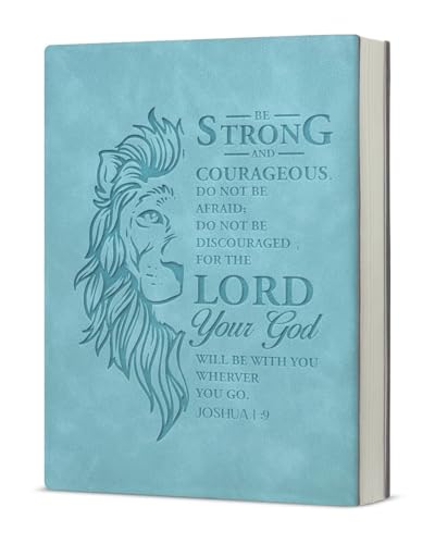 Carnet chrétien avec verset de la Bible Joshua 1:9 inspirant