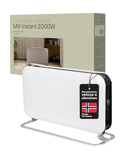 QUALITÀ PREMIUM E SICUREZZA il riscaldatore Mill è dotato di ventilatore per una migliore distribuzione del calore e offre tre livelli di potenza: 750, 1250 e 2000 W. È progettato per un utilizzo sicuro grazie all’interruttore antiribaltamento e alla protezione contro il surriscaldamento. Questo riscaldatore con spina di qualità premium dà priorità alla sicurezza ed è conforme a ISO 14001, BSCI e al Transparency Act sulla produzione etica.