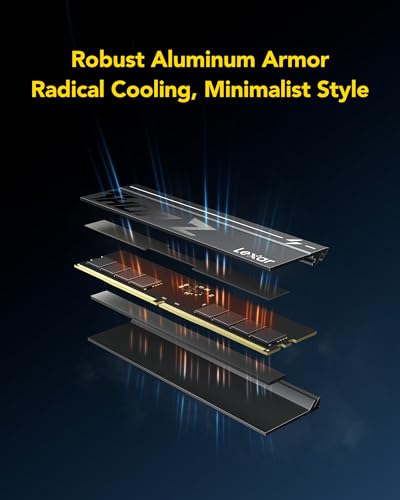 Image of Lexar THOR Z Series OC DDR5 RAM 32GB Kit (2x16GB) 6000 MHz CL36, DRAM 288-Pin UDIMM Desktop Memory, PC Memory High-Performance Computer Memory for Intel XMP 3.0 /AMD EXPO, For AI, Gaming, 1.4V