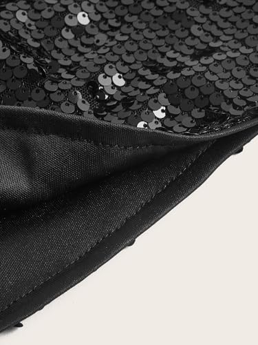 Womens' Plain High Waist Sequin Bodycon Skirt Casual Mini Skirts for Women3