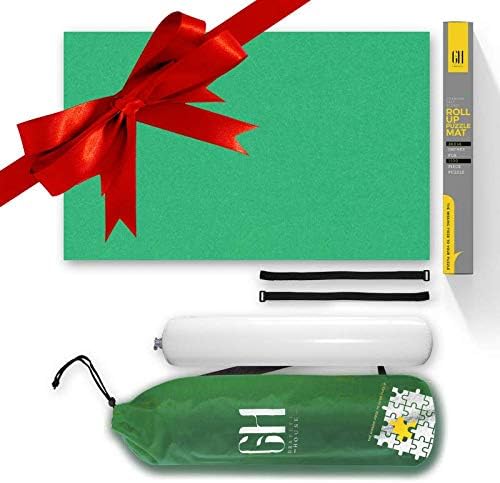 Grateful House Stylish Premium ROLL UP Puzzle MATS for Jigsaw Puzzle. Beautiful Felt lays Perfectly Flat. Comes Rolled & has no creases or Folds. Fits 1000 1500 Jigsaw Puzzles. 46x26โ