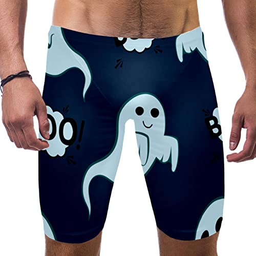 Bañadores ajustados de natación para niños con divertidos patrones de fantasmas