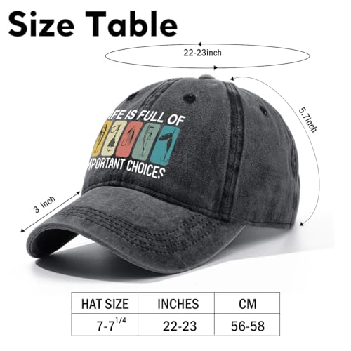 Image of Fishing Adjustable Cotton Baseball Cap, Funny Trucker Hat Gift for Men Women Grandpa Dad Fishing Lover Fisherman