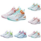 Generisch Basketballschuhe Kinder Unisex Sportschuhe Jungen Leicht Turnschuhe Anti-Rutsch Mädchen Laufschuhe High Top Basketball Schuhe Unisex Outdoor Gym Walkingschuhe Lila 37