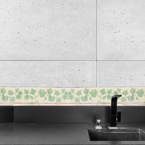 Vinilos decorativos para salon cenefas autoadhesivas pared baño NUOBESTY 8