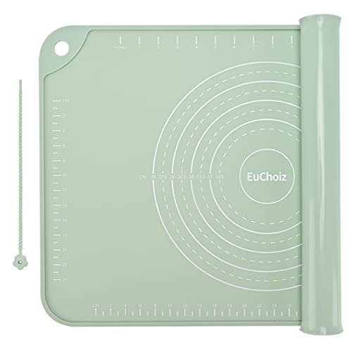 Comparison: Best Silicone Pastry Mat 9 EuChoiz Silicone Pastry Mat 24"*16" Extra Thick Non Stick Baking Mat Food Grade Silicone Dough Rolling Bake Mat with Edge Heightening