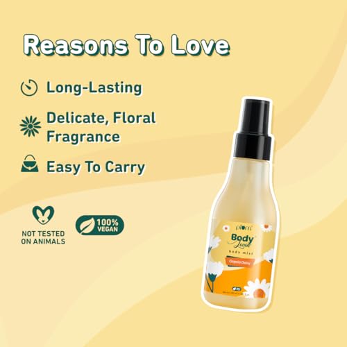 Image of Plum BodyLovin' Oopsie Daisy Body Mist | Long Lasting Floral & Citrusy Fragrance For Women With Daisy, Orchids & Grapefruit | High On Fun | Travel-Friendly Perfume Body Spray 100 ml