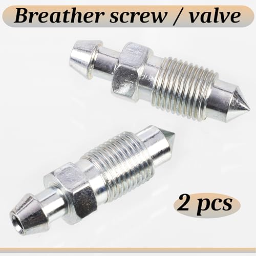 AERZETIX - C71232 - Satz von 2 Ventilen Entlüftungsschraube M10x1 - kompatibel mit Nissan Renault Bmw Toyota Lancia Mercedes-Benz Opel Audi Mitsubishi Hyundai Fiat Vw Honda - OE-Nummern 4D0615273