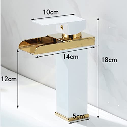 Mitigeur cascade salle de bain en acier inoxydable chromé durable
