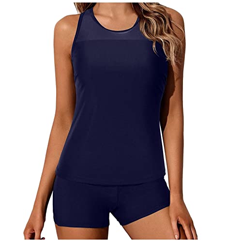 水着 レディース 体型カバー タンキニ 4点セット ビキニ タンクトップ ショートパンツ Tシャツ UVカット ゆったり カバーアップ シンプル 水着 ワンピース 水着 レディース フィットネス タンキニ セパレート 体型カバー ノースリーブ 大きいサイズ