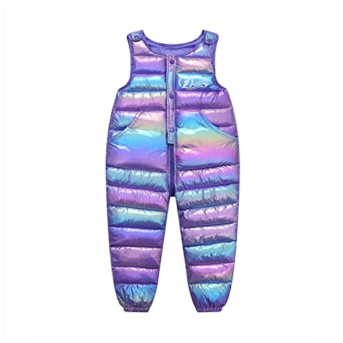 Children Kids Toddler Toddler Infant Baby Boys Girls Sleeveless Winter Warm Shiny Jumpsuit Cotton Baby Clothes with Dogs