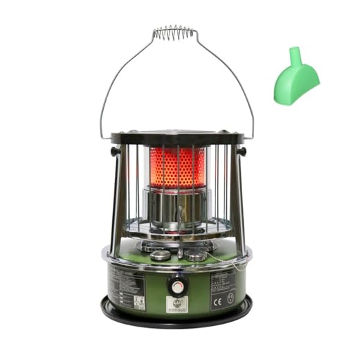 Stufa a cherosene per interni: stufa a cherosene portatile con una potenza massima di 9000 BTU, che fornisce calore istantaneo per riscaldare efficacemente spazi fino a 20-50 piedi quadrati (circa 18-46 metri quadrati). Perfetta per garage, soggiorno, camera da letto, appartamento e camper.