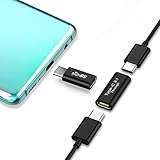 2 Pack USB C Female to Female Adapter 4k,USB C stecker auf buchse Adapter Kompatibel für MacBook,Samsung Galaxy,Apple 11 12 13,Computer,Laptop,Lenovo,Huawei,Schwarz