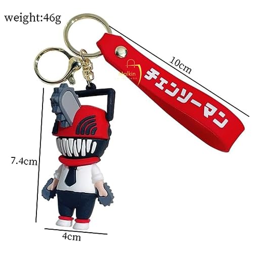 Image of MALKIN 1 Chainsaw Man Keychain | Denji Makima | Chainsaw Man Action Figure | Anime Keychain | Anime Merchandise | Anime Merch | Anime Accessories | Anime Gifts | Anime Key Chains | Chainsaw Man Merch