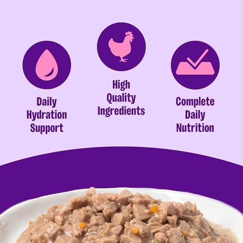 Wellness Complete Health Gravies Adult Canned Wet Cat Food, Natural, Protein Rich, Grain Free, Chicken and Tuna Dinner Recipe, 3 oz, Pack of 12 Cans - image 2