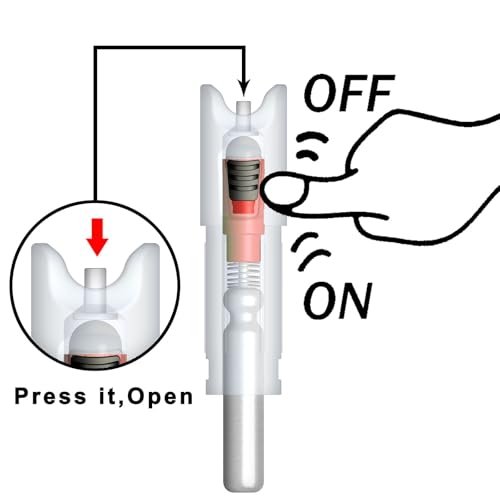 6PCS-New Lighted Nocks for Arrows with .300/7.62mm Inside Diameter Led Nocks Arrow nocks with Switch Button for Archery Hunting 6 Pack (Red Pack of 6)