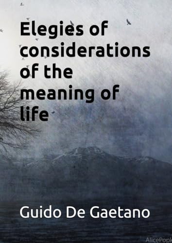 Elegies of considerations of the meaning of life (Italian Edition)