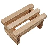 BUGUUYO Banquito De Madera PequeñO para NiñOs Taburete Bajo Ligero Y PortáTil con DiseñO ErgonóMico para Mejorar Comodidad En Hogar Oficina