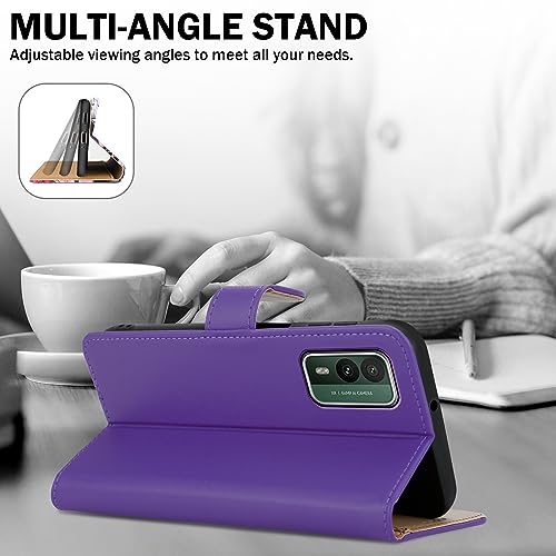 PIXFAB For Nokia XR21 Leather Phone Case, Magnetic Closure Full Protection Book Folio Design - Image 3