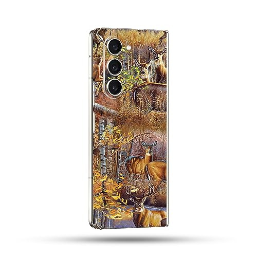 Image of MightySkins Skin Compatible with Samsung Galaxy Z Fold 5 Full Wrap - Deer Pattern | Protective, Durable, and Unique Vinyl Decal wrap Cover | Easy to Apply, Remove, and Change Styles | Made in The USA